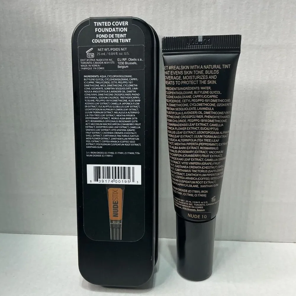 Nudestix Tinted Cover Foundation Nude 10 0.84 Oz Light Coverage Natural Finish